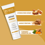 Ubtan Face Wash - With Hydrolyzed Honey, Turmeric & Sandalwood - 100 G
