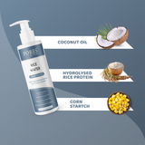 Rice Water Conditioner containing coconut oil, hydrolyzed rice protein & corn starch by PORES BE PURE