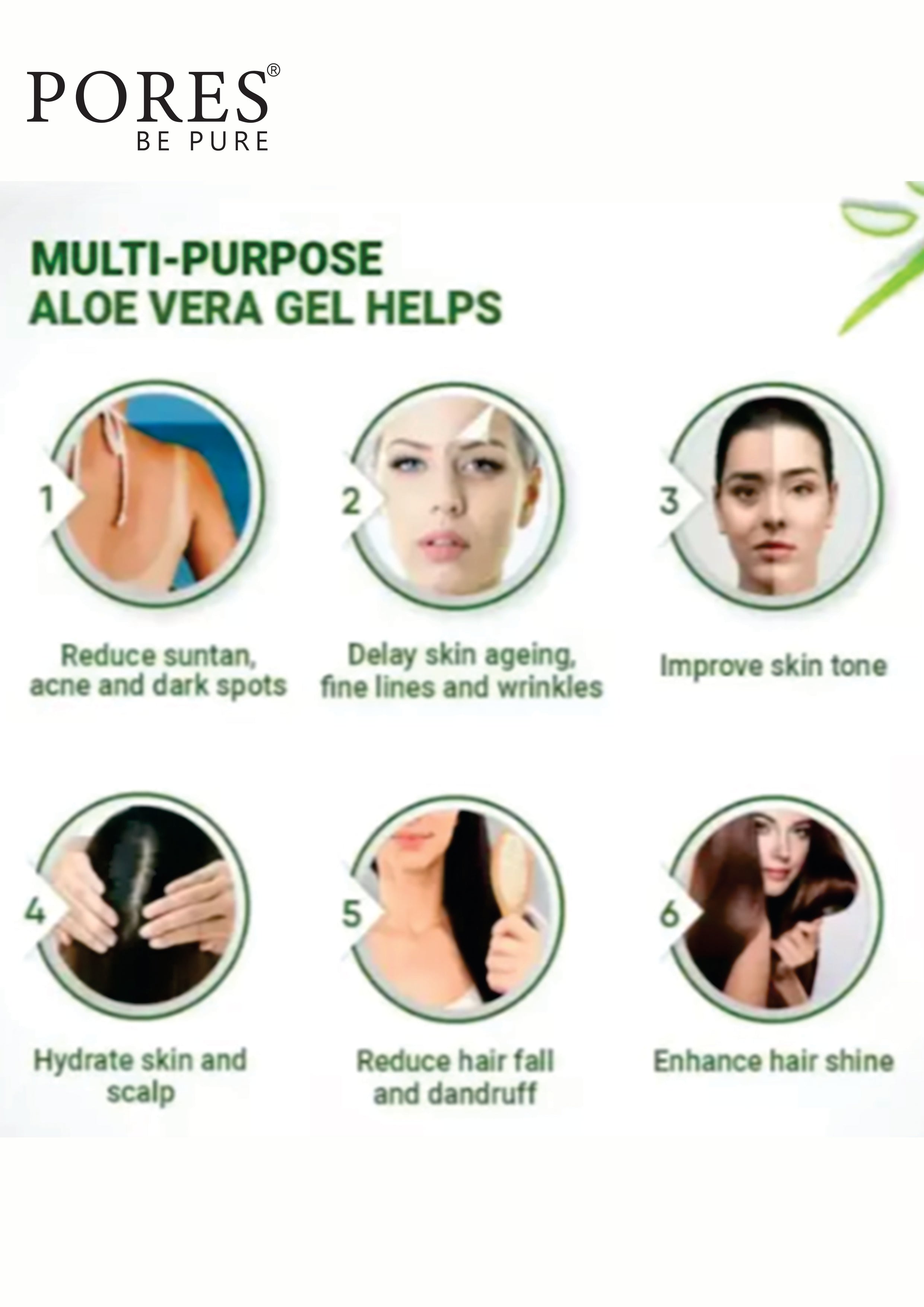 Pure Natural Aloe Vera Gel For Face & Body - 230 G