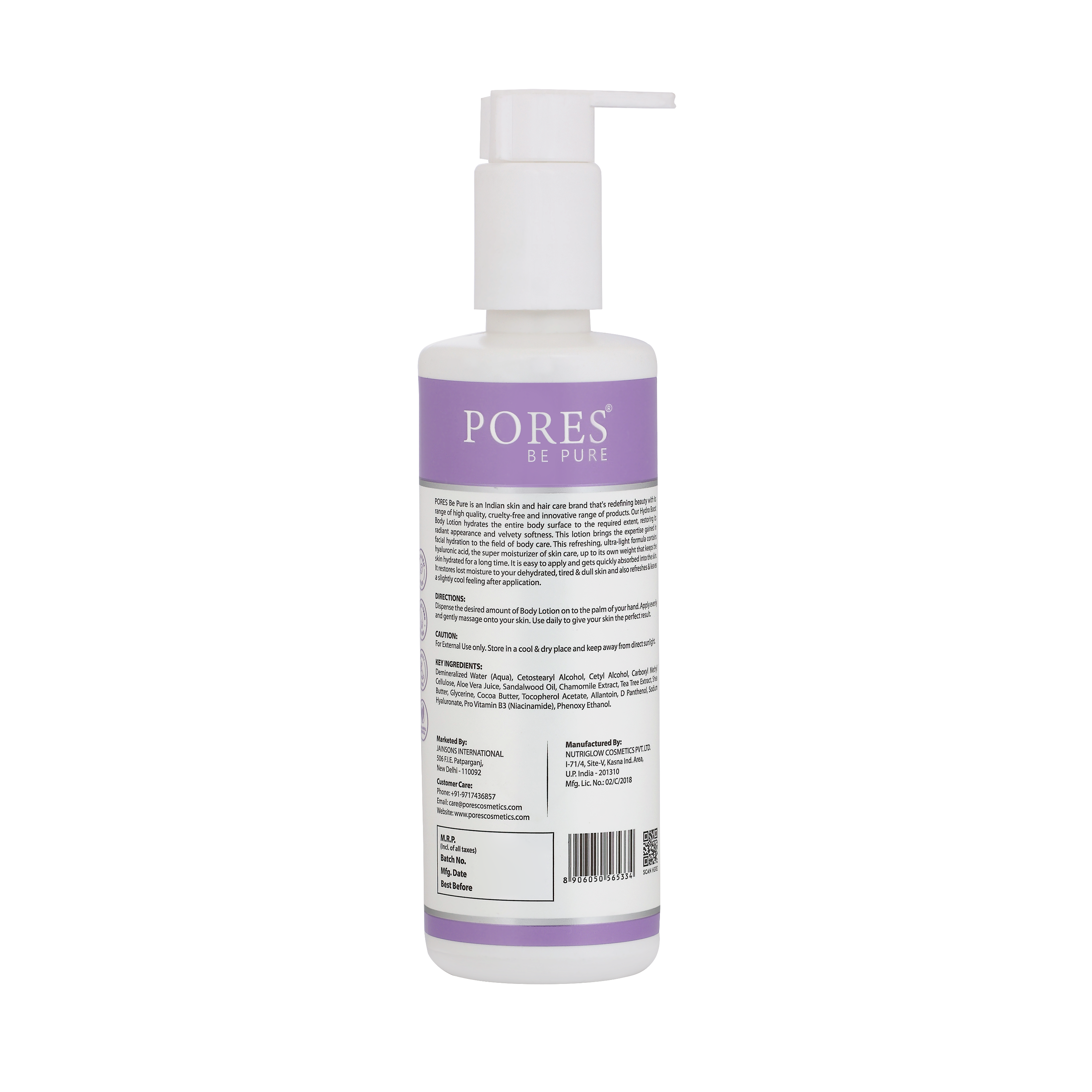 Hydro Boost Face & Body Lotion - With D-Panthenol, Hyaluronic Acid & Shea Butter - 250mL