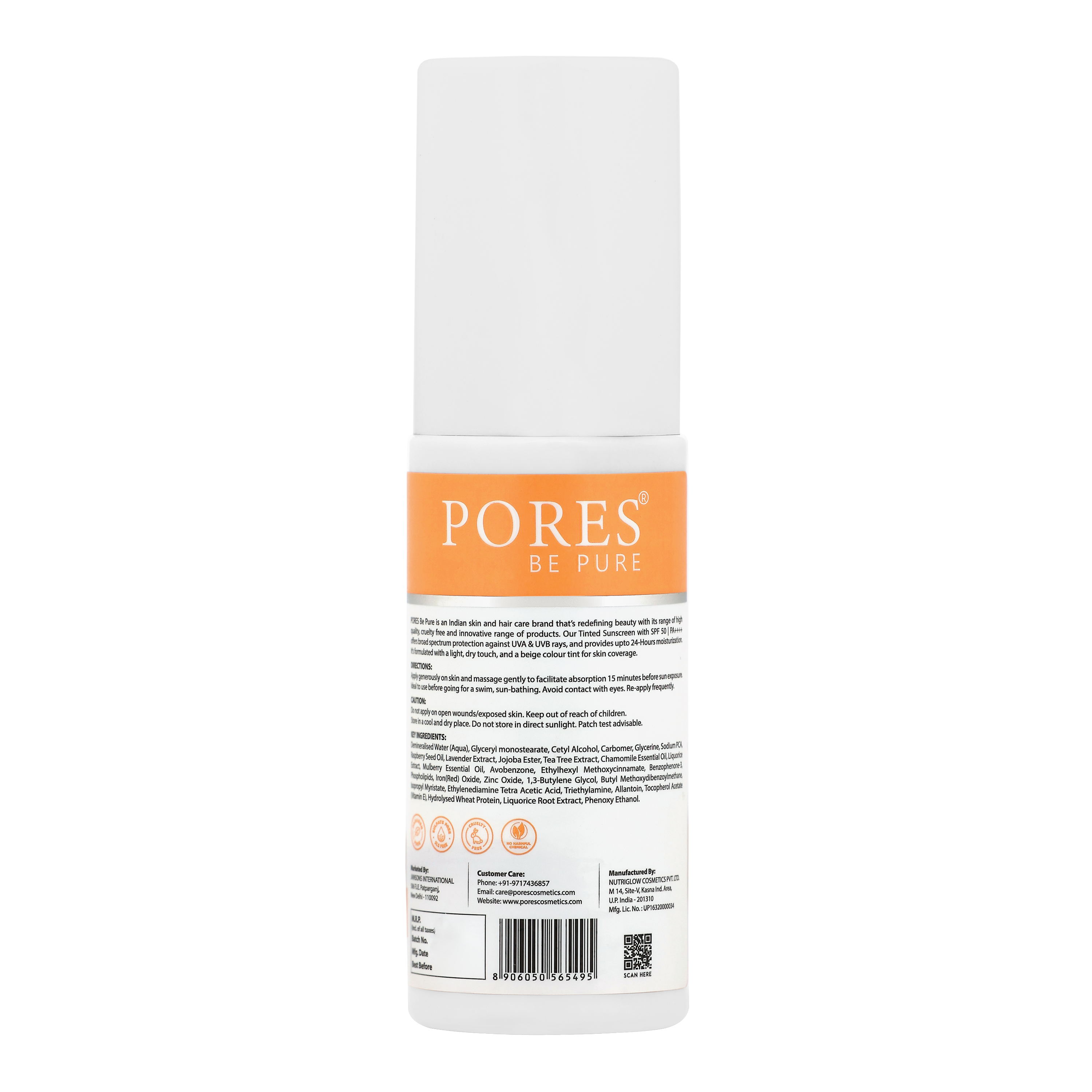Tinted Sunscreen With SPF 50 PA++++ | Natural Tone Tinted, No White Cast, UVA/B Protection  (100 g)