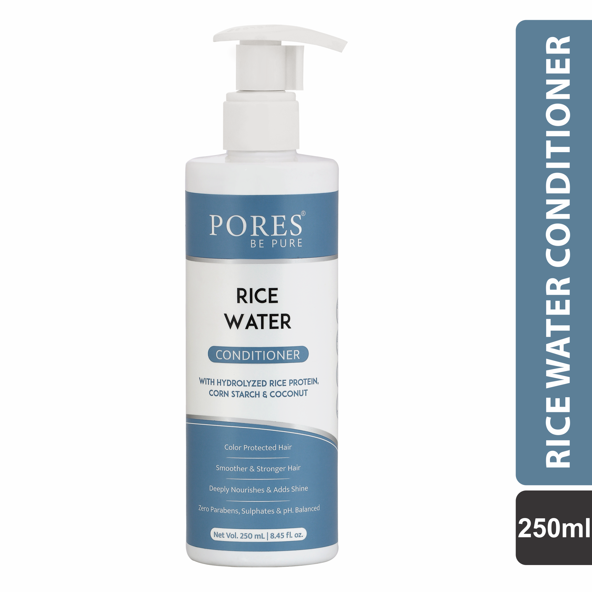 Rice Water Conditioner - With Hydrolyzed Rice Protein, Corn Starch & Coconut - 250 mL