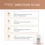Directions to use Face mask by PORES BE PURE