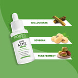 Anti Acne Face Serum containing Willow bark, Soybean and Pear Ferment