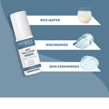 Face Toner by PORES BE PURE containing Rice Water, Niacinamide and Skin Ceramides