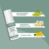 Face Toner containing Matcha Green Tea powder, Chamomile essential oil and Ylang Ylang