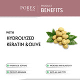 Hydrolyzed Keratin & Olive oil benefits with PORES BE PURE