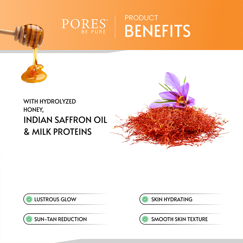 Saffron and Honey Face wash benefits