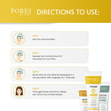 Directions to use PORES BE PURE face wash