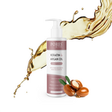 Keratin & Argan oil Conditioner by PORES BE PURE for Smooth & Frizz Free Hair