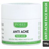 Anti Acne Face Mask – With Tea Tree, Neem & Salicylic Acid - 100 G
