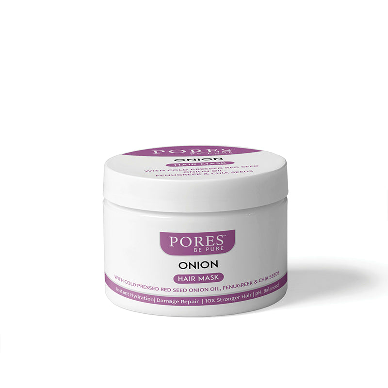 Onion Hair Mask by PORES BE PURE for Stronger hair & Damage repair