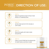 Directions to use Ubtan face mask by PORES BE PURE