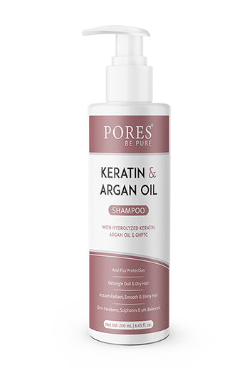 Keratin Smooth Shampoo 250 Ml + Keratin & Argan Oil Conditioning Conditioner 250 Ml  | Hair Combo