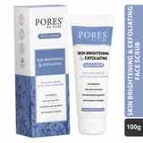 Skin Brightening Face Scrub -  With Alpha Arbutin, Lactic Acid & Glutathione - 100 G