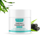 CHARCOAL & SEAWEED ALGAE FACE MASK- With Bamboo Charcoal Powder, Seaweed & Vetiver Grass - 100 G