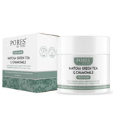 Matcha Green Tea & Chamomile Face Mask by PORES BE PURE with packet
