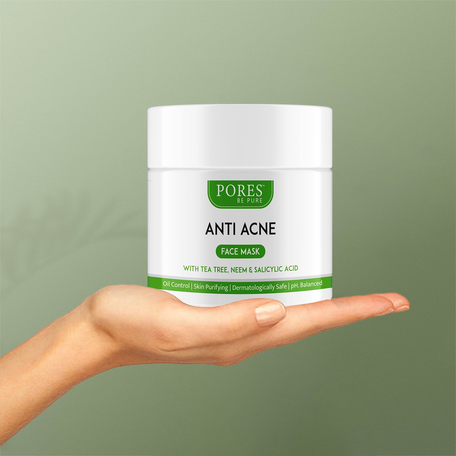 ANTI ACNE FACE MASK - With Tea Tree, Neem & Salicylic Acid -100 G